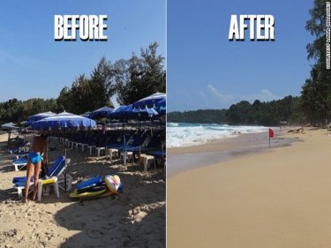 The way Phuket's Surin beach has been changed by the coup
