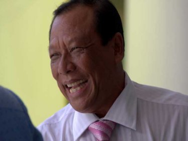 Powerful politician Pian Keesin, cheerful after a reelection as Mayor of Patong