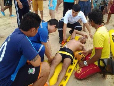 One of the swimmers rescued from Kata beach: another drowned today