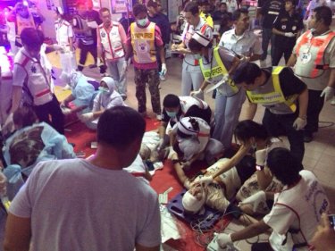 Injured tourists being treated on Phuket tonight: the captain is under arrest