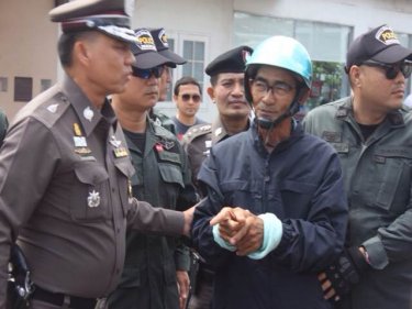 Suwat Seajong, 62, gave himself up to Phuket police early today