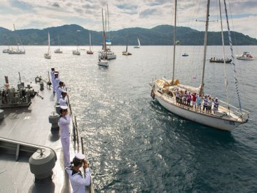 Phuket Regatta Fleet, Royal Navy Salute HM The King