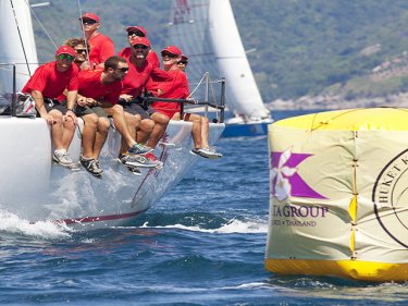 The crew of Beau Geste show how it's done in the King's Cup