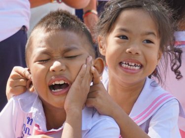 Children enjoyed a day of fun even if sometimes there was pain involved