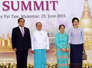 The leaders of Thailand and Burma meet in Burma today