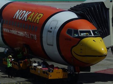 Nok Air passengers suffered long delays today because of a computer failure