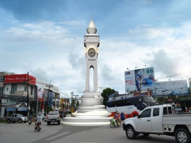 Phuket's new Chalong Circle, with the underpass beneath. Try the VIDEO