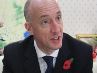 British Ambassador to Thailand, Mark Kent, on a visit to Phuket