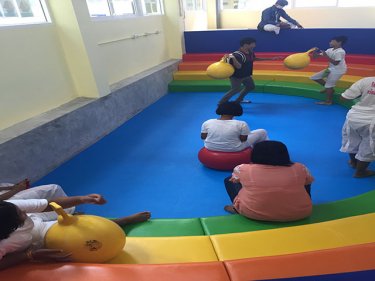 Underprivileged children at play at Headstart on Phuket yesterday