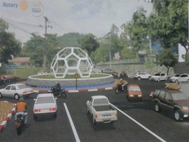 The new roundabout for Phuket City, coming soon with Rotary help